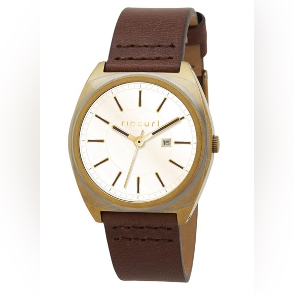 Rip Curl Gold and Brown Men's Watch - Picture 1 of 6